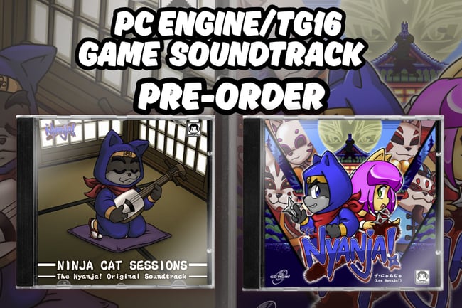 PRE ORDER -The Nyanja PC Engine/TurboGraffx 16 AND OST | Sarumaru